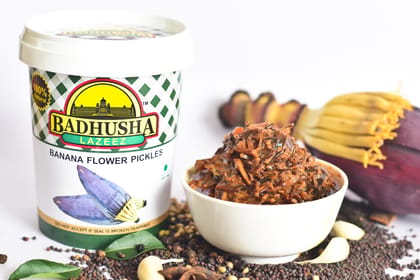 Badhusha Lazeez Banana Flower Pickle 300 G