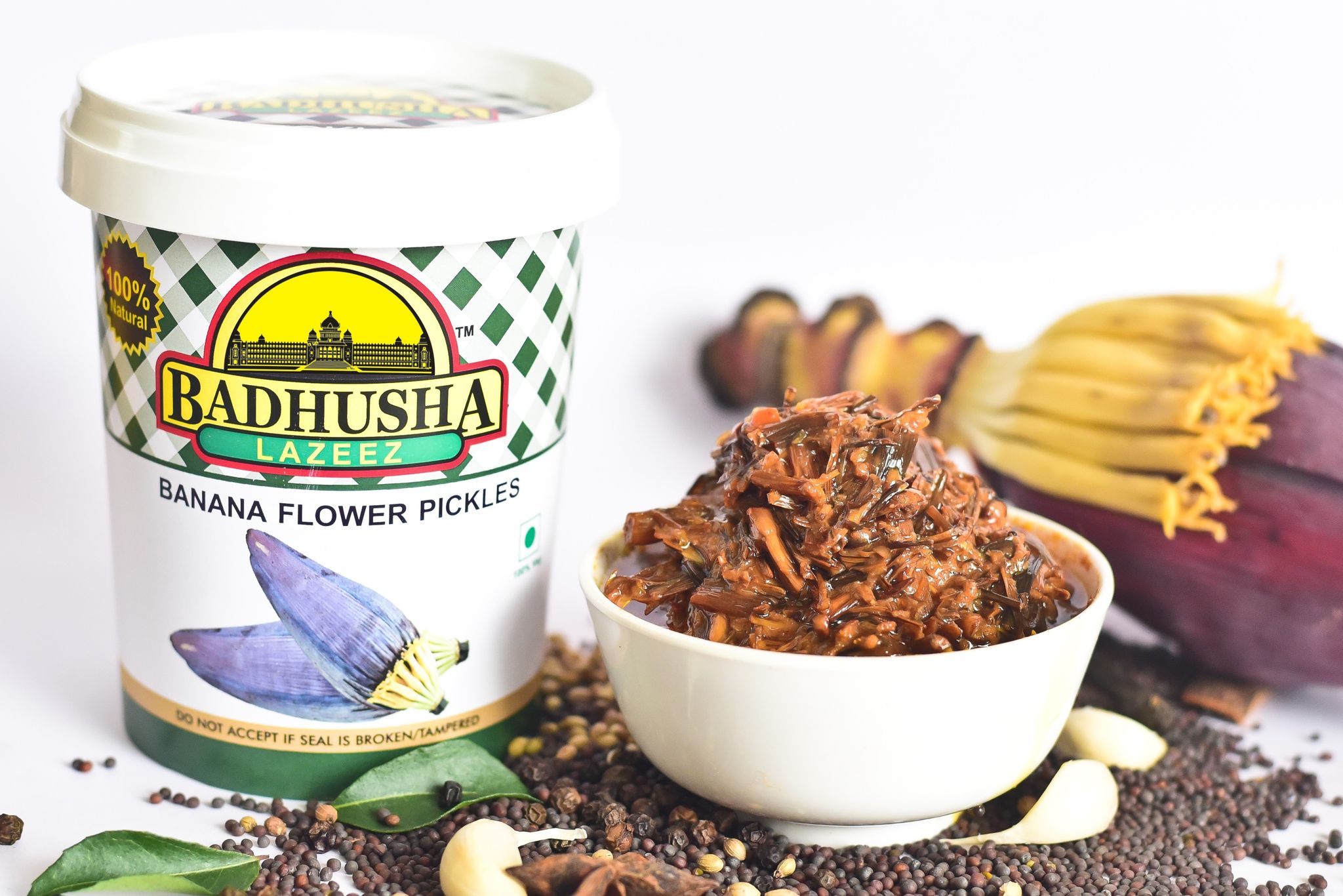 Badhusha Lazeez Banana Flower Pickle 300 G