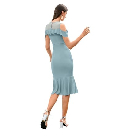 Women's Knitting Stretchable Solid Round Neck Sleeveless Dresses (Pista, M)-PID56814 Women's Knitting Stretchable Solid Round Neck Sleeveless Dresses (Pista, M)-PID56814