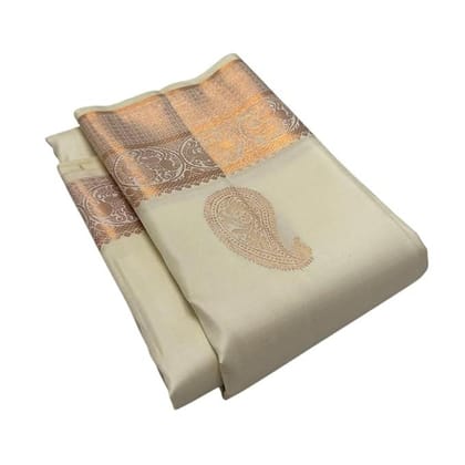 MAKROW Women's Jacquard Silk Saree