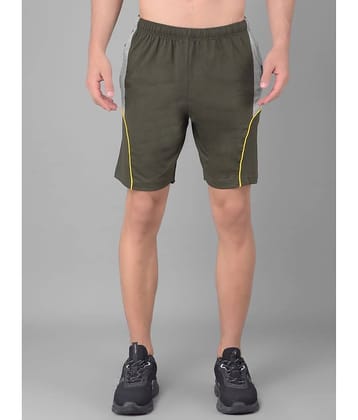 Dollar Olive Cotton Blend Men's Shorts ( Pack of 1 )