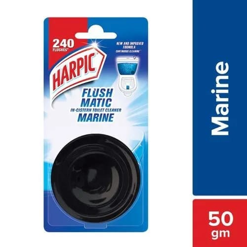 Harpic Flushmatic Marine Toilet Cleaning In-Cistern Block, 50 gm