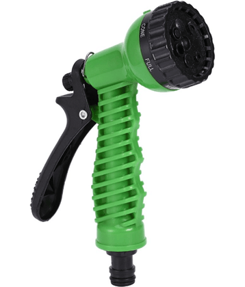 Tapixaa 7 Pattern High Pressure Car Bike Garden Hose Nozzle Water Spray Gun ( Pack Of 1)