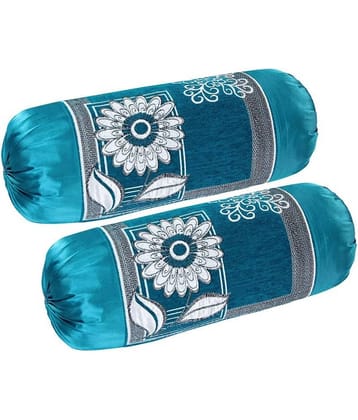 MAHALUXMI COLLECTION Set of 2 Velvet Bolster Covers