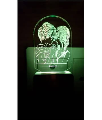 SUPER AJANTA E005 LOVE COUPLE Night Lamp Multi - Pack of 1