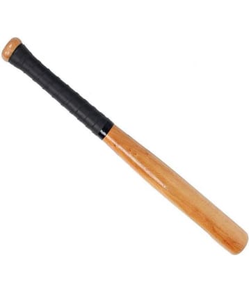 VASUCO Baseball Bat/  Wooden Baseball Bat / Natural Baseball bat for Playing Outdoor Game (Wooden Base bat) (Brown)