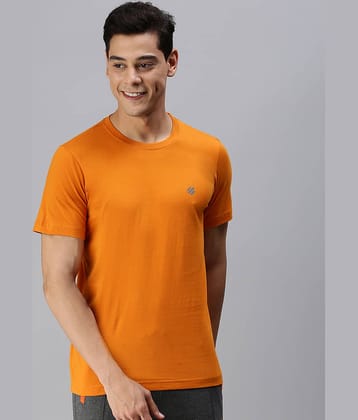 ONN Pack of 1 Cotton Blend Regular Fit Men's T-Shirt ( Burgundy )