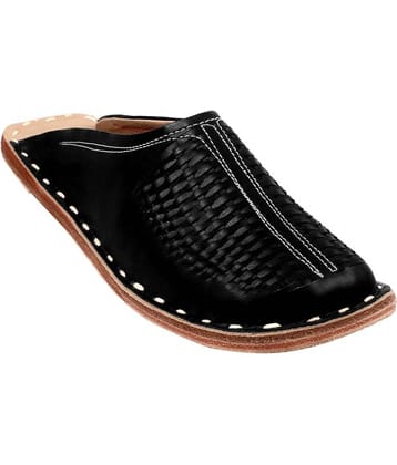 rajeraj Black Men's Mule