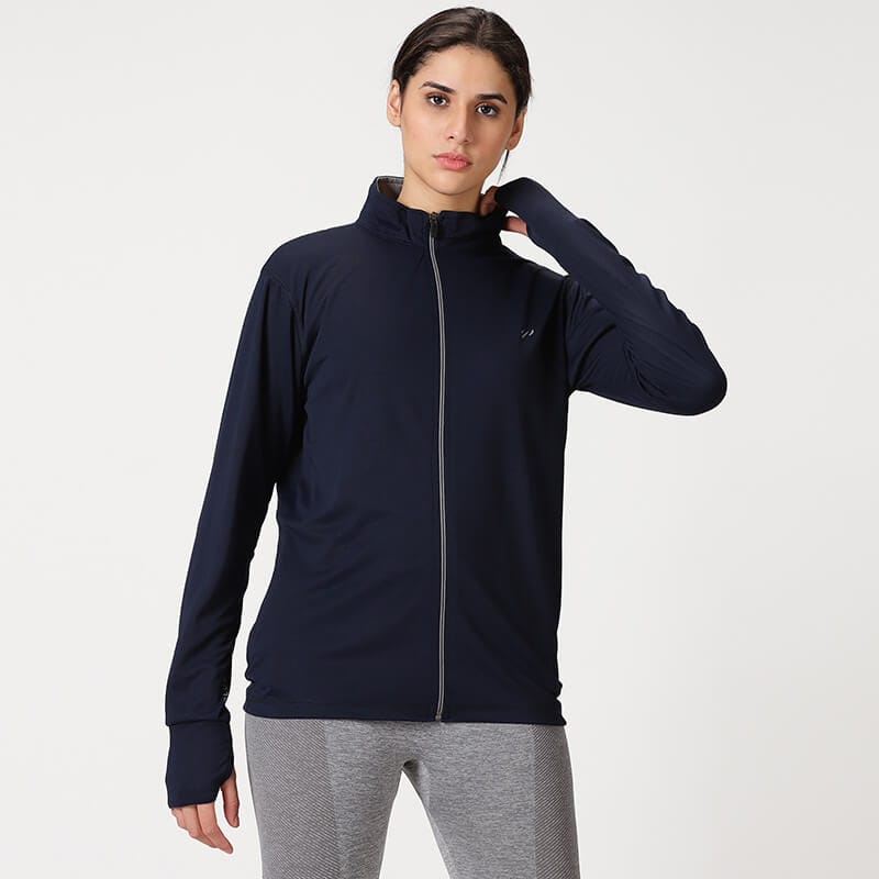 Women's Sunscreen Jacket - Certified UPF 50+ Jacket for Sun Protection-NAVY / S