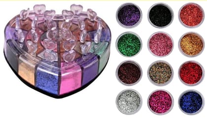 Elecsera Multicolor Shining Eye shadow Shimmer/Glitter Powder 30 Pcs (Multicolor)