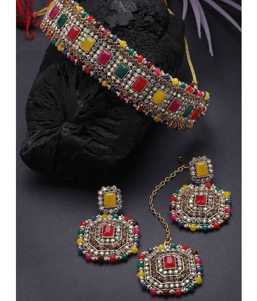 Sukkhi Multi Color Alloy Necklace Set ( Pack of 1 )