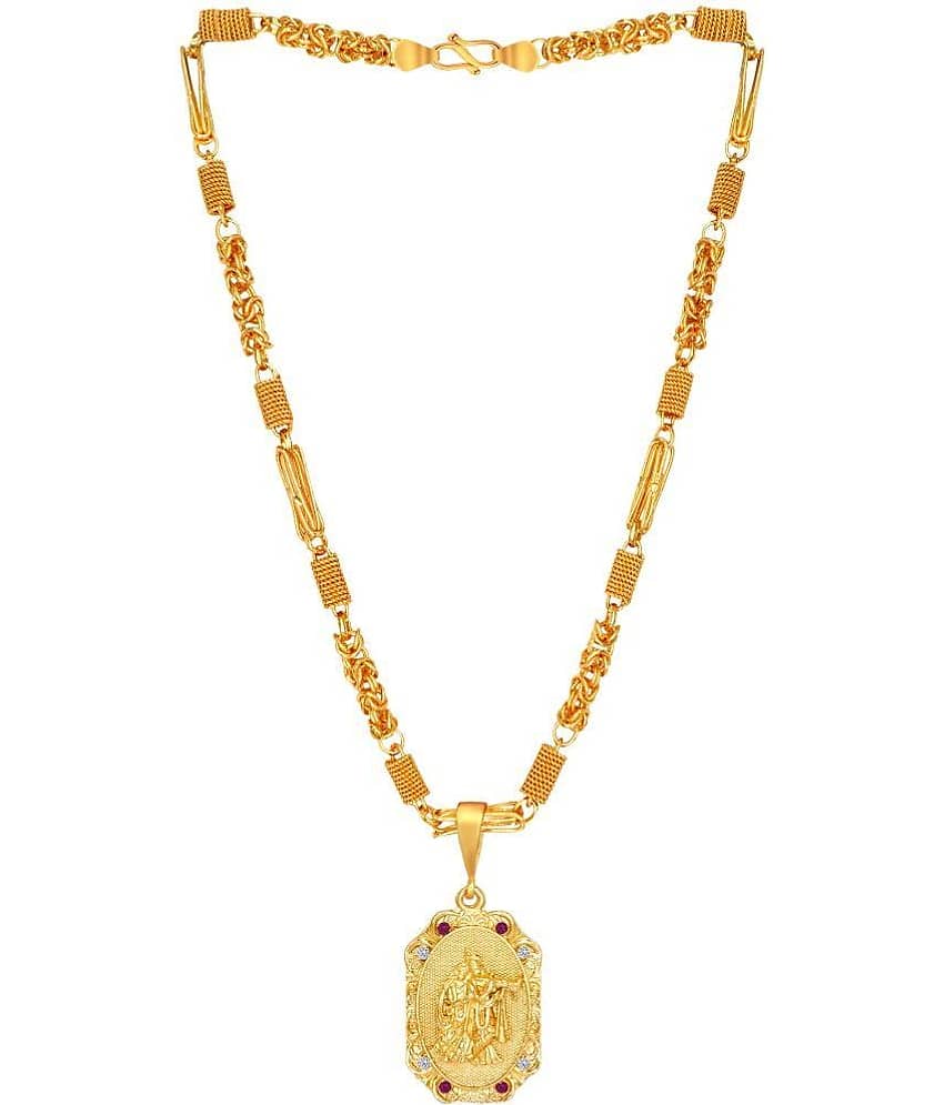 Thrillz Gold Plated Brass Chain ( Pack of 2 )