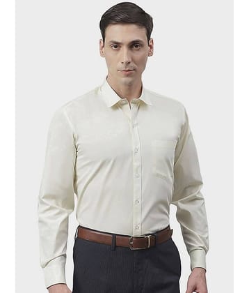Makhanchor - Beige Cotton Regular Fit Men's Formal Shirt ( Pack of 1 )