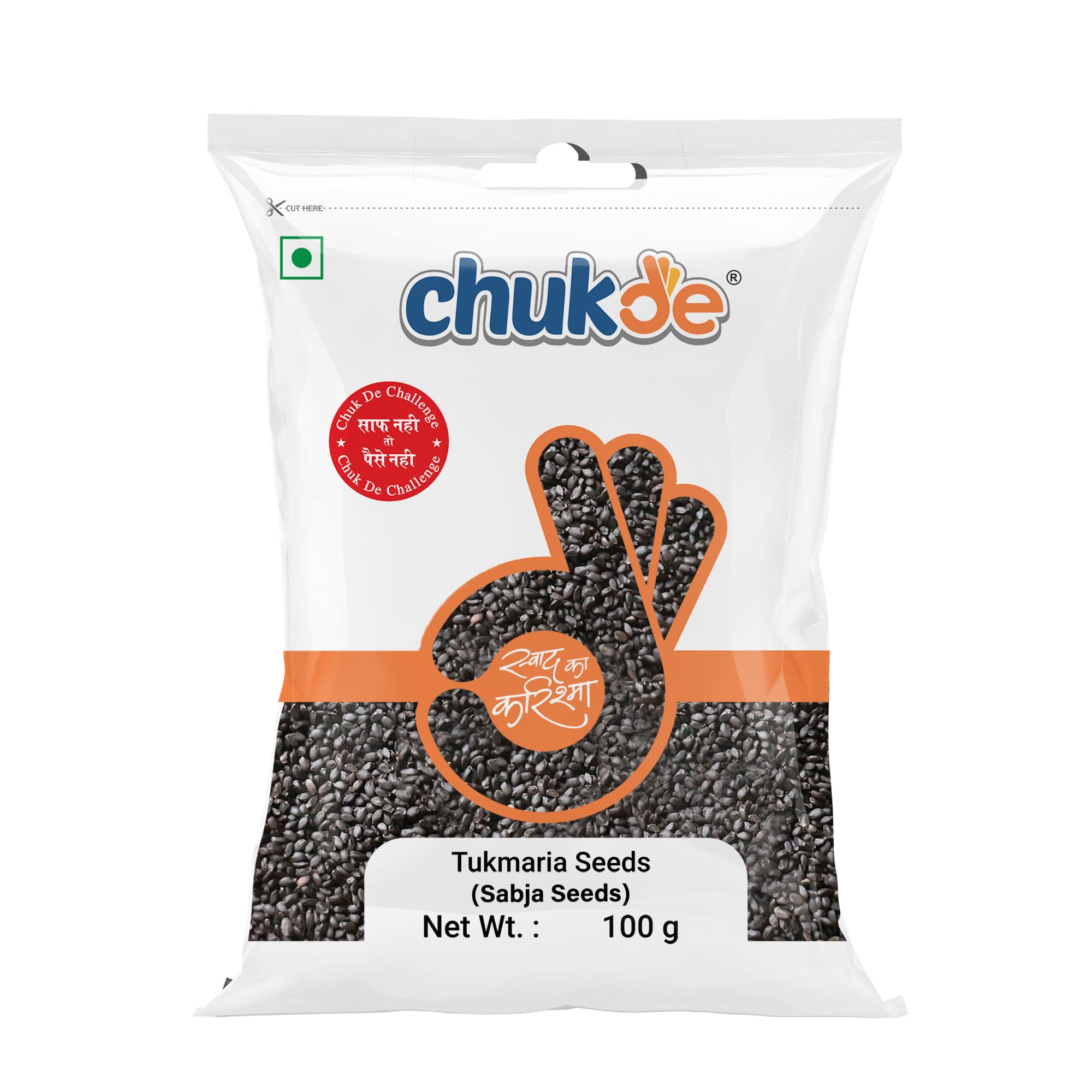 Chukde - Raw Chia Seeds - Sabja seeds - 100 Gm
