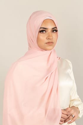 Premium Chiffon Hijab - Carnation Pink-Carnation Pink