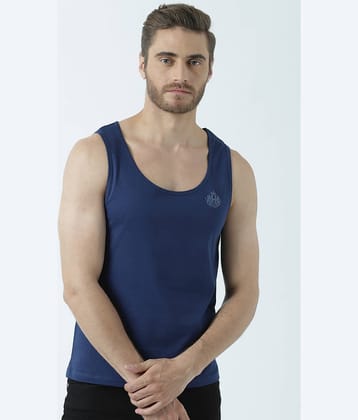 Huetrap Pack of 1 Cotton Regular Fit Men's T-Shirt ( Navy Blue )