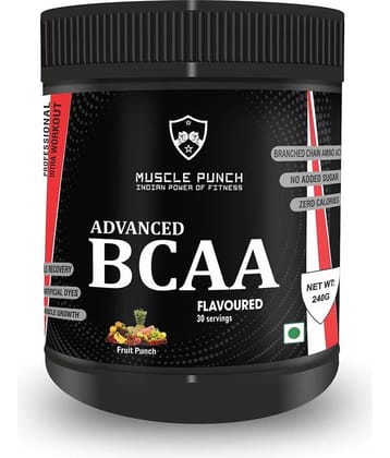 Muscle Punch Muscle Punch | BCAA 30 Servings | Fruit Punch 240 gm