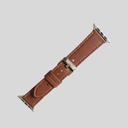 Apple Watch Brown Leather Strap  - 42/44/45/49 MM Apple Watch Brown Leather Strap  - 42/44/45/49 MM - Default Title