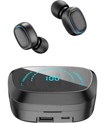 VEhop Power Buds In Ear True Wireless (TWS) 45 Hours Playback IPX4(Splash & Sweat Proof) Fast charging,Powerfull bass -Bluetooth V 5.1 Black