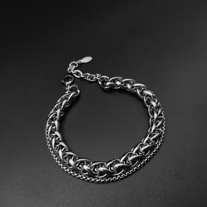 Layered Wheat Chain Bracelet