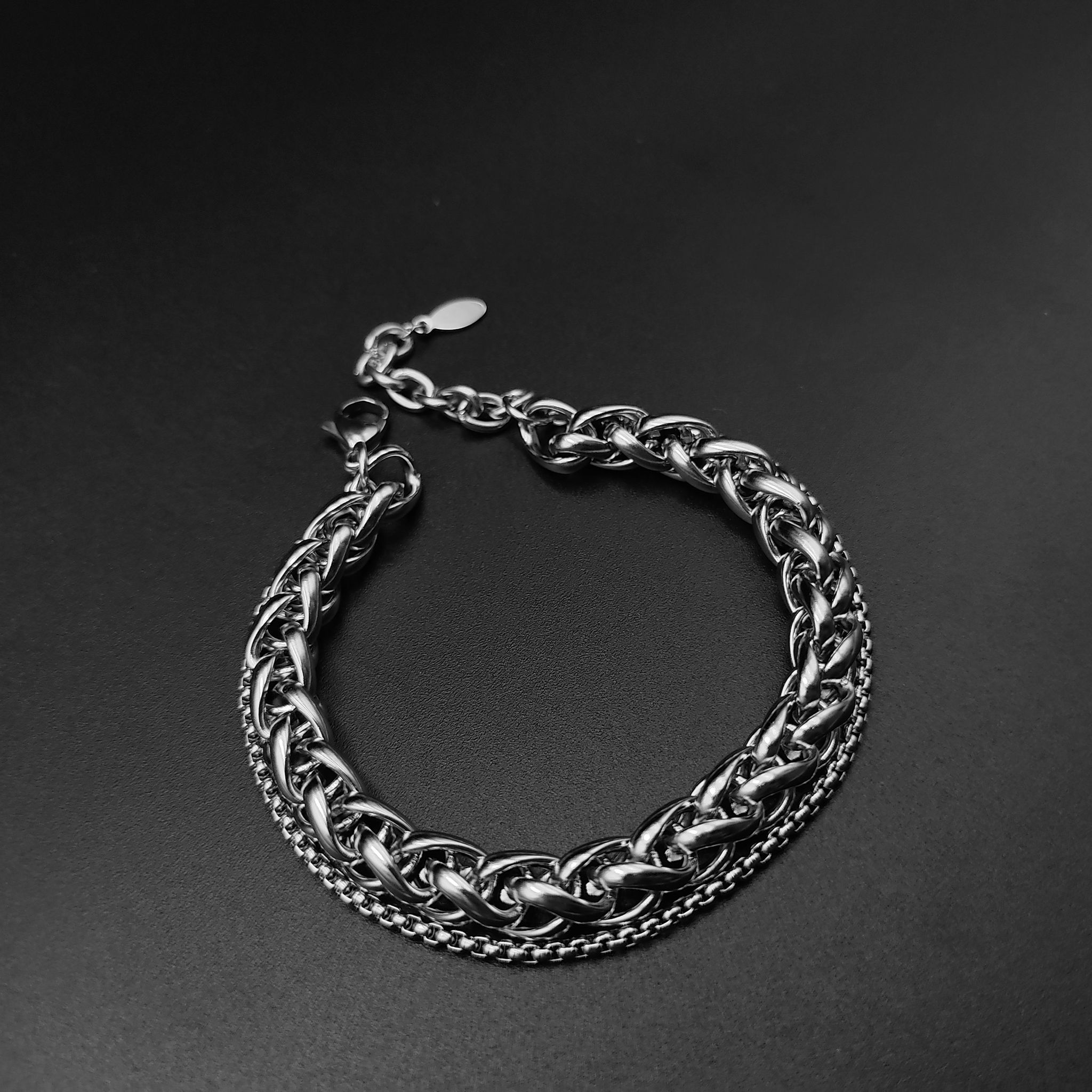 Layered Wheat Chain Bracelet
