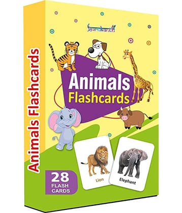 Animals Flash Cards for Kids Early Learning | Easy & Fun Way of Learning 1 Year to 6 Years Babies