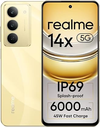realme 14x 5G (Golden Glow, 8GB RAM, 128GB Storage)