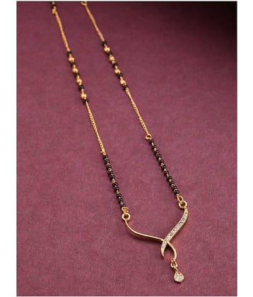 Priyaasi - Golden Mangalsutra ( Pack of 1 )