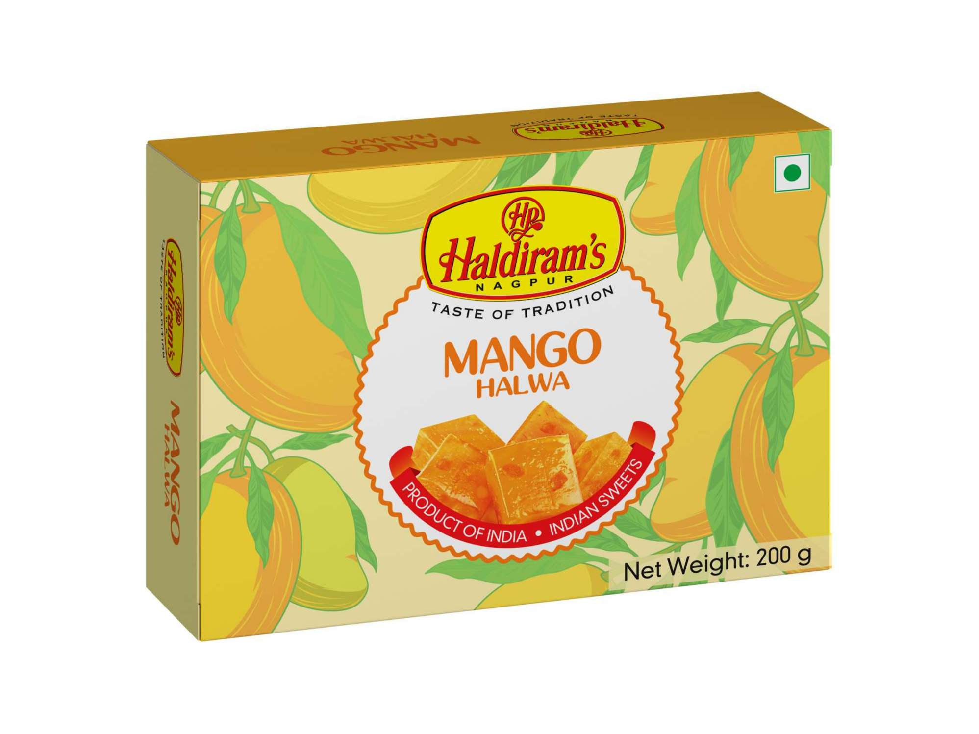 Haldiram's Mango Halwa Packed Sweets - 200 Gm - Pack of 2