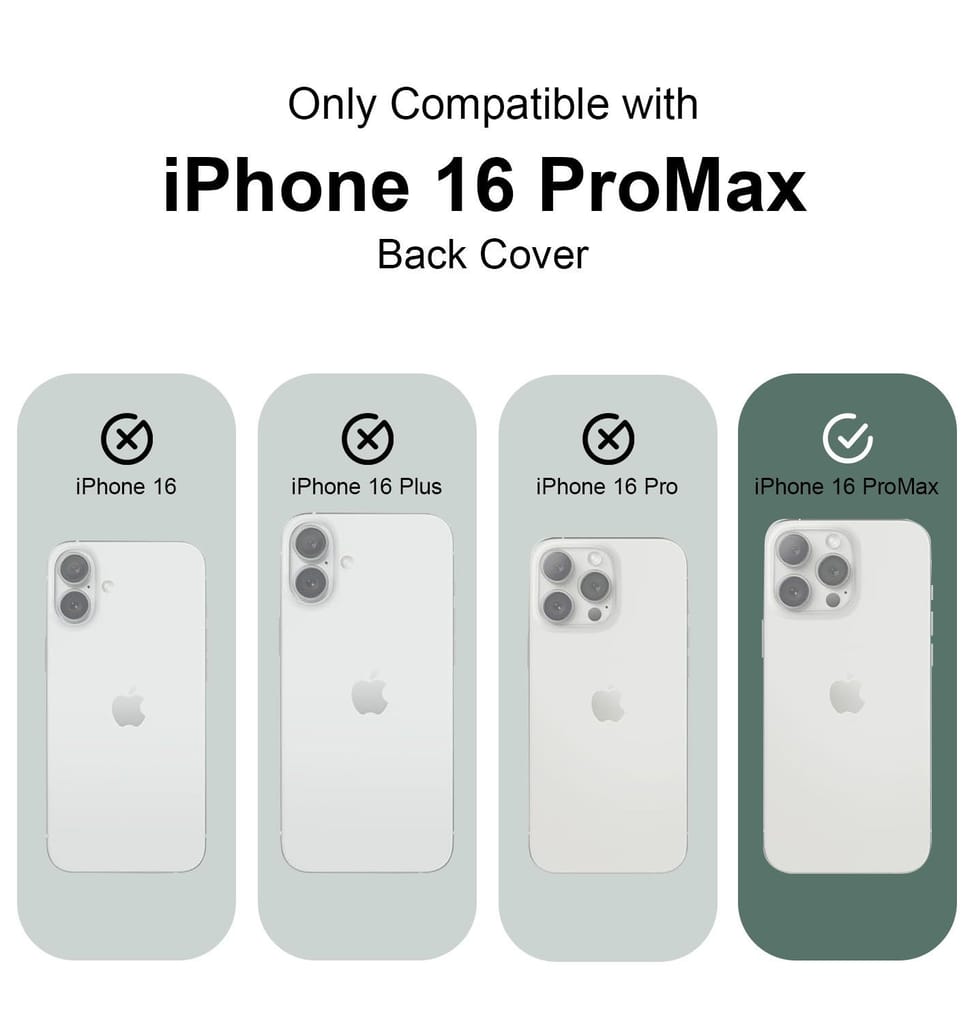 LIRAMARK Liquid Silicone Soft Back Cover Case for Apple iPhone 16 Pro Max (6.9 inch)