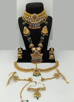 ZEVAR | Green Bridal Jewellery Set