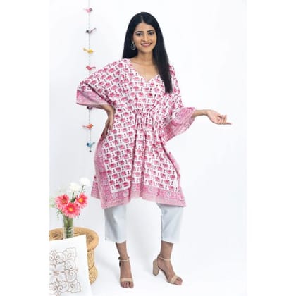 Pink Charmer Short Kaftan Pink (35Inch)