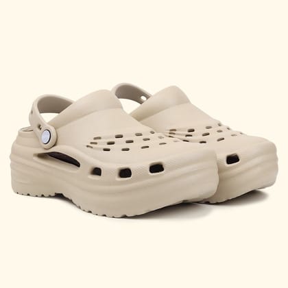 Jumbo Women Clogs 002-Beige / 4