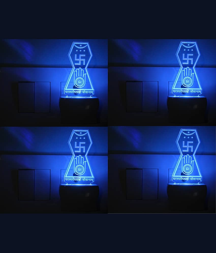 AFAST 3D Illusion LED Holy Saint Mary Night Lamp Multi - Pack of 2