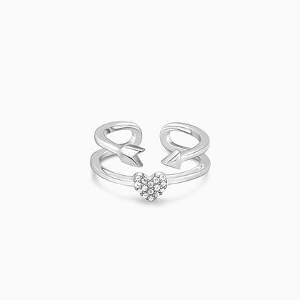 Silver You Won My Heart Ring