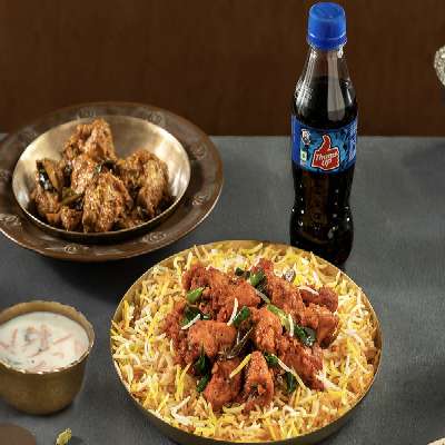 Chicken 65 Biryani Combo (Serves 1)