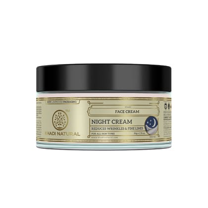 Khadi Natural Herbal Night Cream - 50gm Khadi Natural Herbal Night Cream - 50gm