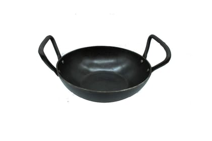 Trilonium BushCraft Series Wrought Iron Kadhai (1.75 litres | 20 cm) - Induction Compatible