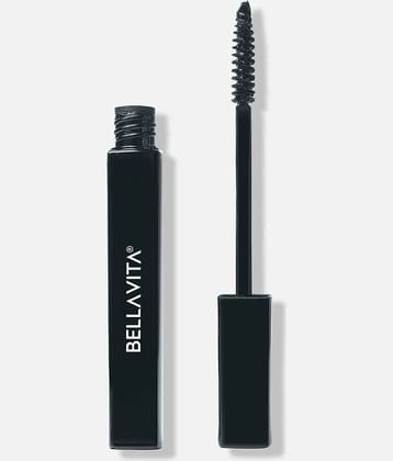 BELLAVITA Intense Drama Waterproof Mascara 8ml | Lengthening & Volumizing Mascara | Curl Lock Formula | Smudge-Proof | Waterproof | Jet Black