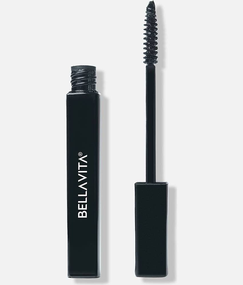 BELLAVITA Intense Drama Waterproof Mascara 8ml | Lengthening & Volumizing Mascara | Curl Lock Formula | Smudge-Proof | Waterproof | Jet Black