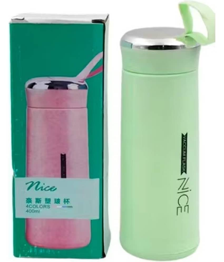 Freedy 1pc Print Glass Water Bottle with Foodgrade Silicone Plastic,Glass Bottle 400 ml Water Bottle  (Set of 1, Multicolor)