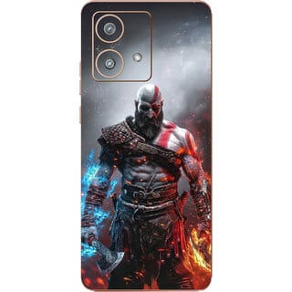 Yug Emporium MotorolaEdge 40Neo Kratos GodOf WarLeather PremiumTheme FullBack & Side Coverage (Back Cover Multicolor)
