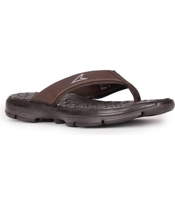 Power Brown Men's Thong Flip Flop