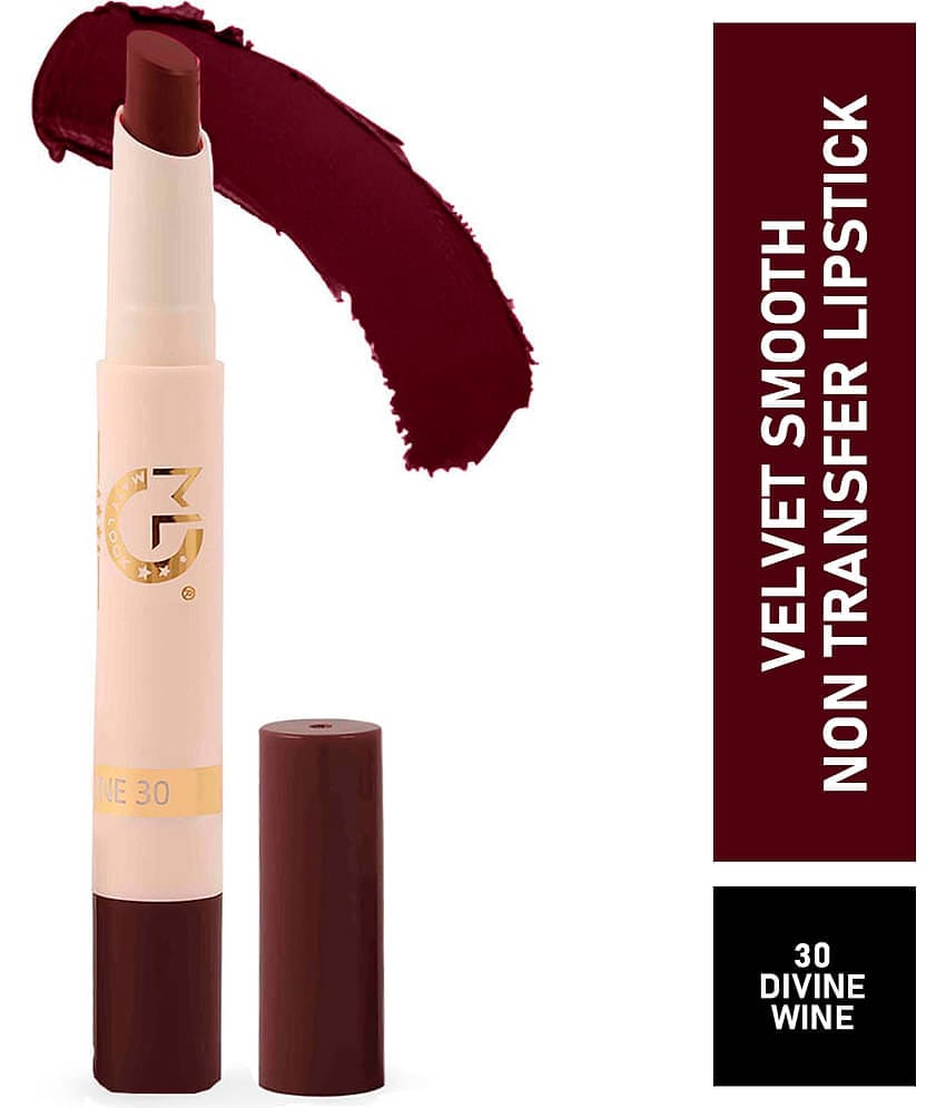 Mattlook Velvet Smooth Non-Transfer, Long Lasting & Water Proof Lipstick, Divine Wine (2gm)