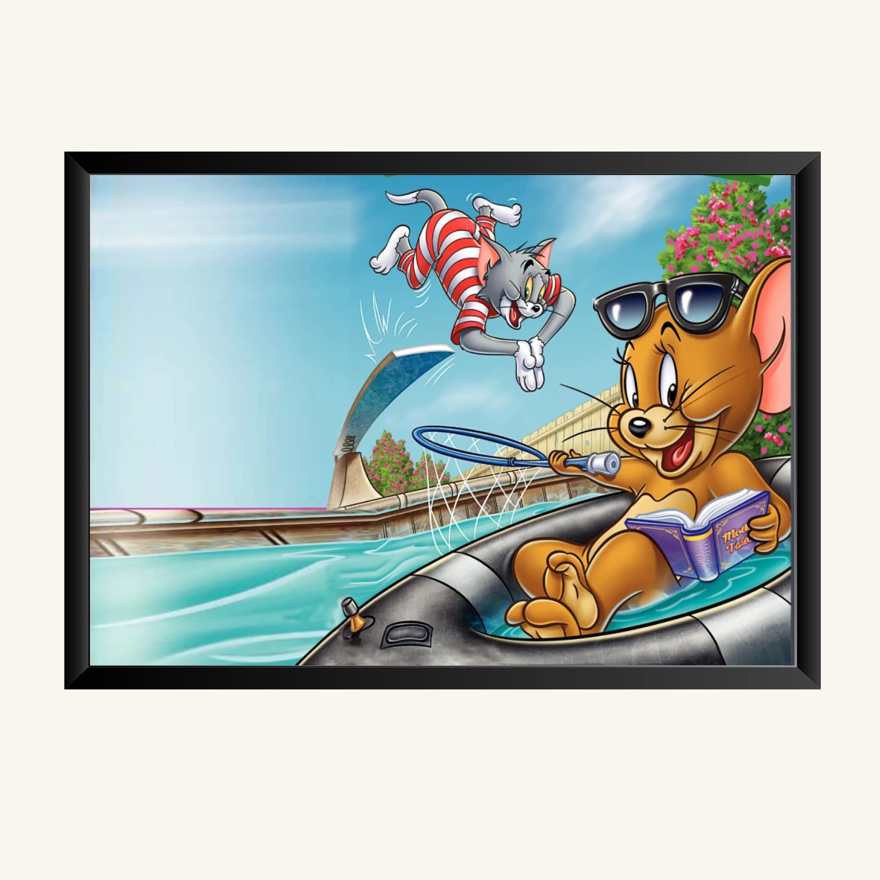 NOKKES Tom And Jerry Photo Frame Wall Poster 8X12 In Printed Poster Photo Paper 300Gsm Photo Frame For Wall Decoration _29