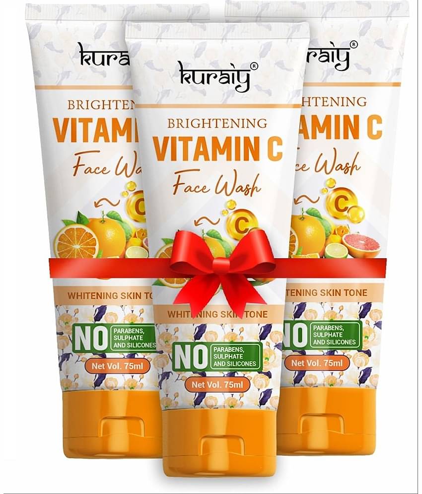 KURAIY Face Wash Cream With Natural Deep Moisturizing Face wash Tube pack of 3