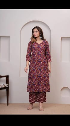 Stitched Cotton Sets Elegant Hand Block Printed Cotton Kurti Sets perfect for daily wear and festive occasions!Comfort fit | Soft breathable fabric | Beautiful hand block prints...