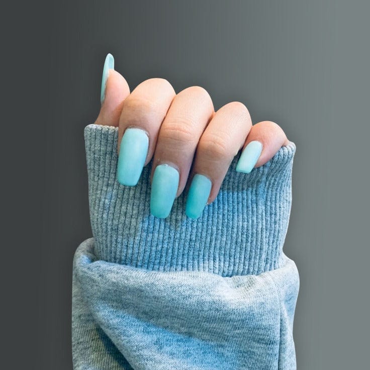 SMOOKY Reusable - 24 Pcs nail art designs kit -Sky Blue