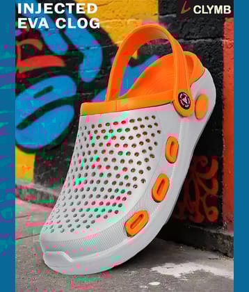 Clymb - Orange Men's Clogs