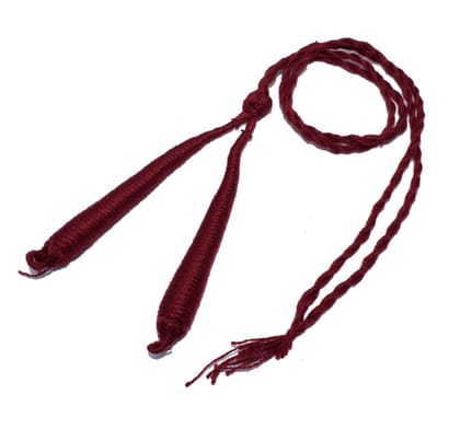 Maroon Braided Back Rope/Dori Adjustable Cord Necklace for Jewellery Making , (16 Inch) , NDR-038-Per Packet of 6 Pcs / 18 Inch